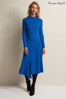Phase Eight Blue Bella Fit And Flare Midi Dress (N66181) | €79
