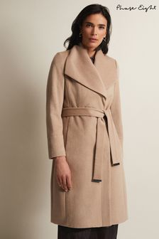 Phase Eight Brown Wool Nicci Smart Coat (N66186) | €108