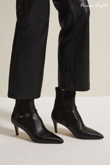 Phase Eight Leather Buckle Detail Sock Boots (N66194) | 8 525 ₴