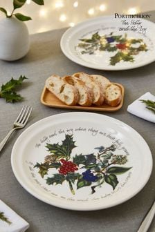 Portmeirion Clear The Holly and the Ivy Set of 6 25cm Dinner Plates (N66267) | €163