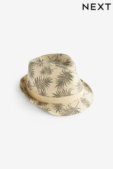 Neutral Palm Print Trilby Hat (1-16yrs) (N66290) | NT$400 - NT$580