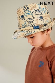 Navy Dinosaur Trilby Hat (1-16yrs) (N66291) | €13 - €16