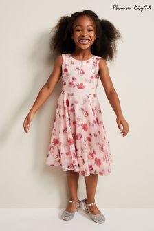 Phase Eight Pink Floral Fit And Flare Dress (N66334) | €87