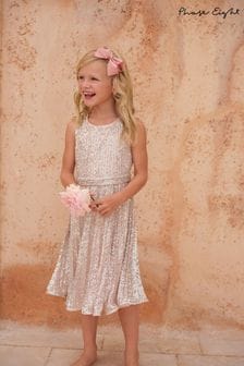 Phase Eight Pink Tiana Sequin Pleat Dress (N66343) | €101