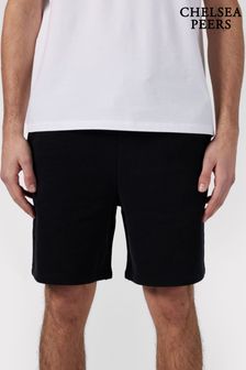 Chelsea Peers Black Organic Cotton Sweat Shorts (N66386) | SGD 87