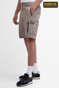 Barbour® International Brown Bolt Shorts (N66459) | AED444
