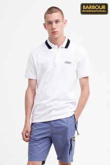 Barbour® International White Reamp Polo Shirt (N66486) | 315 zł