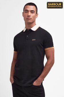 أسود - قميص بولو Howall من Barbour® International (N66488) | 333 د.إ