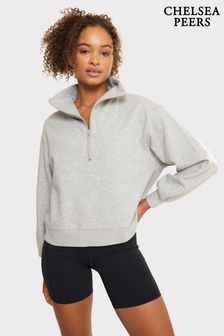 Chelsea Peers Grey Quarter-Zip Sweatshirt (N66505) | 223 QAR