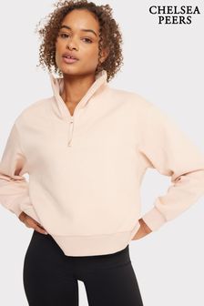 Chelsea Peers Natural Pastel Quarter-Zip Sweatshirt (N66508) | $72