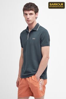 Blau - Barbour® International Moor Polo-Shirt, Weiß (N66530) | 84 €
