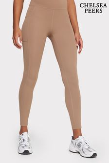 Chelsea Peers Brown Soft Stretch High-Rise Leggings (N66543) | SGD 97