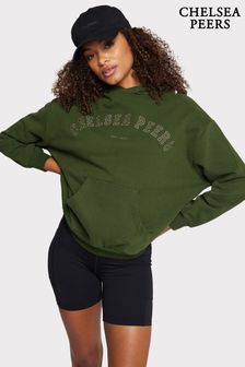 Chelsea Peers Organic Cotton Logo Hoodie