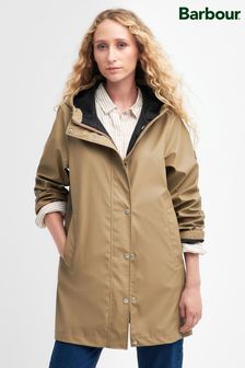 Barbour® Brown Showerproof Woodland Longline Jacket (N66601) | $437