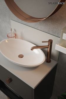 Splashback Silk Grey Glass Bathroom 60x25cm (N66695) | €108