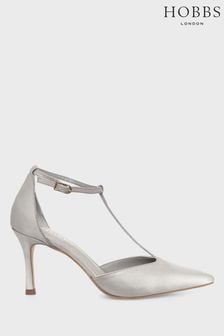 Hobbs Silver Alice T-Bar Shoes (N66867) | ₪ 749