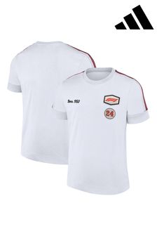 adidas White Formula 1 True Classics T-Shirt (N66994) | $55
