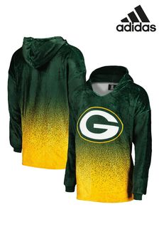 Zielona polarowa bluza z kapturem Adidas Nfl Bay Packers z gradientowym wykończeniem (N67000) | 285 zł