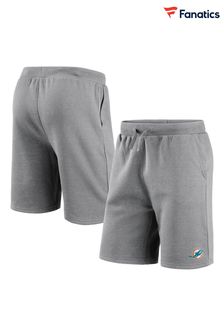 Fanatics Grey NFL Miami Dolphins Primary Logo Graphic Fleece Shorts (N67066) | 173 QAR