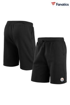 Fanatics NFL Pittsburgh Steelers Primary Logo Graphic Fleece Black Shorts (N67121) | 173 QAR