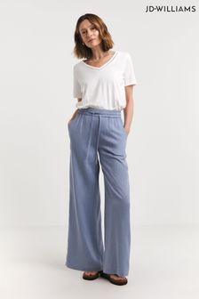 Pantalones azules anchos de mezcla de lino de JD Williams (N67270) | 35 €