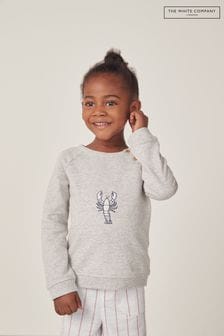 The White Company Grey Cotton Lobster 100% Cotton Sweatshirt (N67675) | $48 - $51