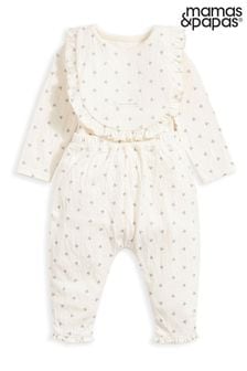 Mamas & Papas Ditsy First White Outfit Set 3 Piece (N67713) | $43