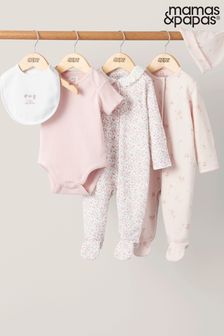 Mamas & Papas Рожевий квітковий стартовий набір із 5 предметів (N67720) | 1 659 ₴