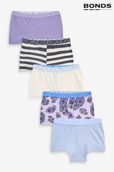 Bonds Purple Mixed Design Shortie knickers 5 Pack (N67733) | 79 QAR