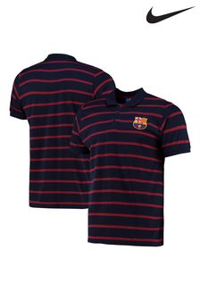 Синий - Рубашка поло в полоску Nike Barcelona (N67771) | €38