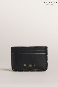 Ted Baker Black Studded Edge Leather Kahnia Card Holder (N67881) | 189 QAR