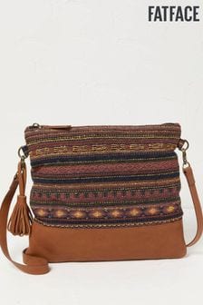 FatFace Orla Woven Mix Cross-Body Bag