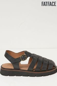 FatFace Black Elodie Fisherman Sandals (N68853) | $154