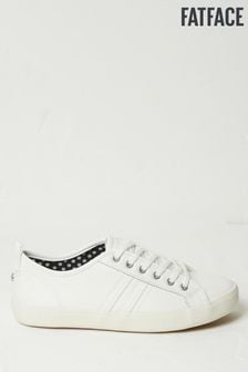 FatFace White Lola Leather Trainers (N68882) | $151