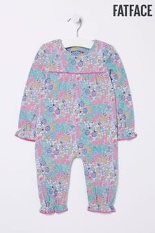 FatFace Blue Floral Printed Romper (N68939) | $34