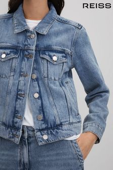 Reiss Mid Blue Ellen Denim Jacket (N69206) | kr3 260