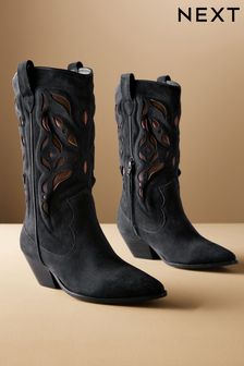 Women s Boots Blue Low Western Standard Footwear Next Luxembourg