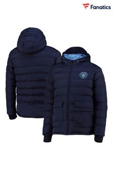 Синяя стеганая куртка Fanatics Manchester City (N70165) | €99