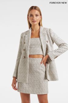 Forever New Cream Pearl Boucle Jacket (N70263) | €125