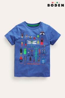 Boden Blue Printed Bugs T-Shirt (N70423) | 26 € - 29 €