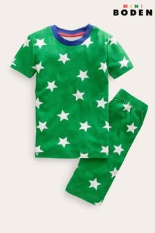 Boden Green Snug Single Short John Pyjamas (N70436) | SGD 41 - SGD 45