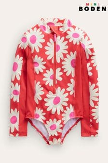 Boden Red Long-sleeved Swimsuit (N70449) | HK$257 - HK$298