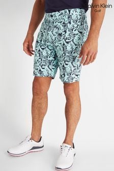 Calvin Klein Golf Blue Printed Genius Shorts (N70454) | $103