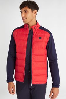 Calvin Klein Golf Rangewood Hybrid-Jacke mit durchgehendem Reissverschluss, Rot (N70456) | 138 €