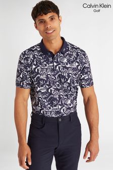 Calvin Klein Golf Blue Abstract Print Polo Shirt (N70472) | €63