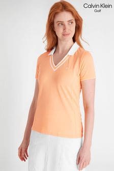 Calvin Klein Golf Orange Delaware Polo Shirt (N70497) | AED277