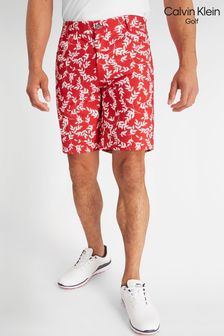 Calvin Klein Golf Genius Gemusterte Shorts, Rot (N70502) | 92 €