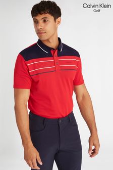 Rot - Calvin Klein Golf Eagle Polo-Shirt, rot (N70524) | 78 €