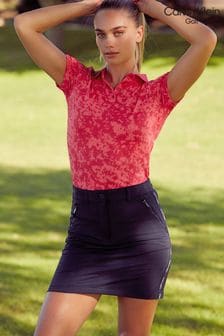 Calvin Klein Golf粉色帆布印花Polo衫 (N70529) | NT$2,570