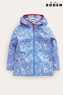 Boden Blue Jersey Lined Anorak Coat (N70555) | $62 - $70